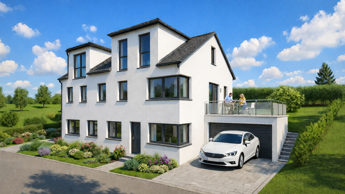 Familienfreundliche Doppelhaushälfte in Aussichtslage