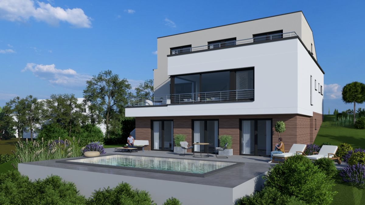 Architektur Panorama – Modernes Wohnen mit Weitblick und Design, Bild 3