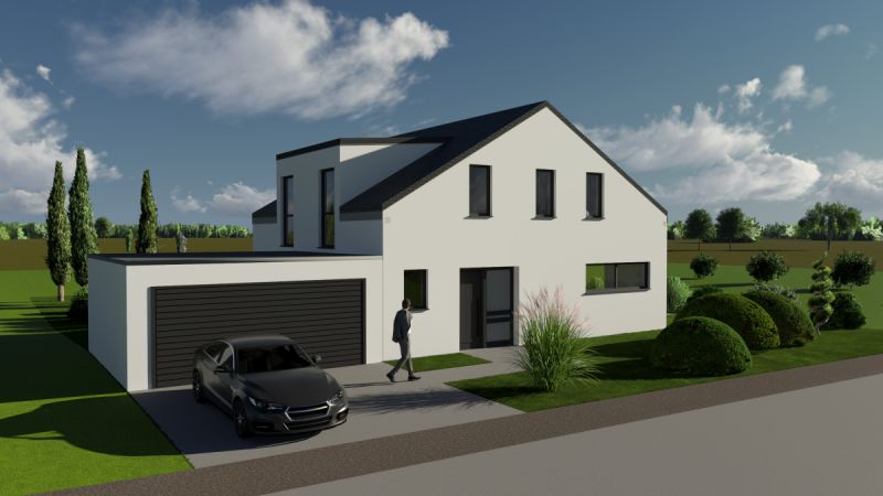 Modernes Einfamilienhaus mit großem Garten, Bild 2