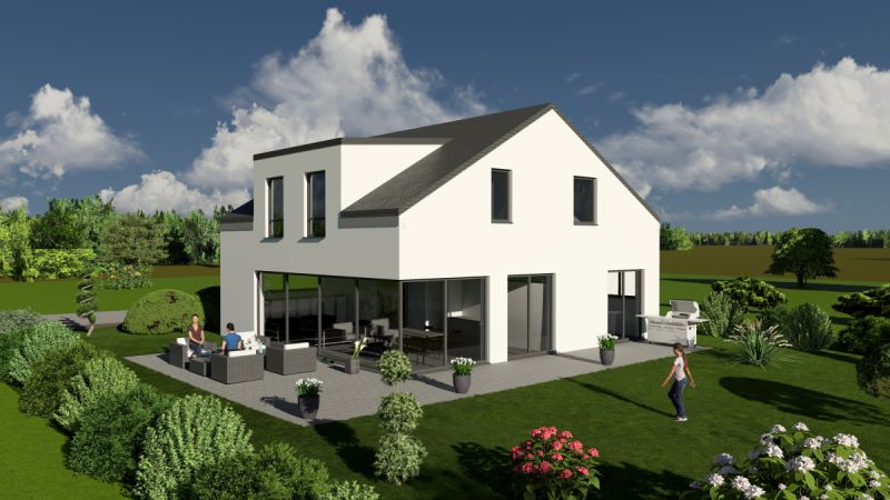 Modernes Einfamilienhaus mit großem Garten, Bild 1