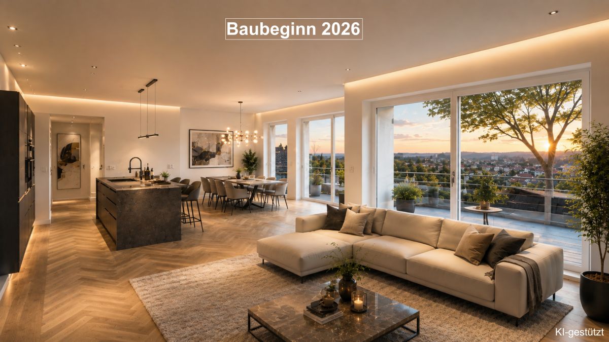 Modernes Wohnen mit Ausblick und Design